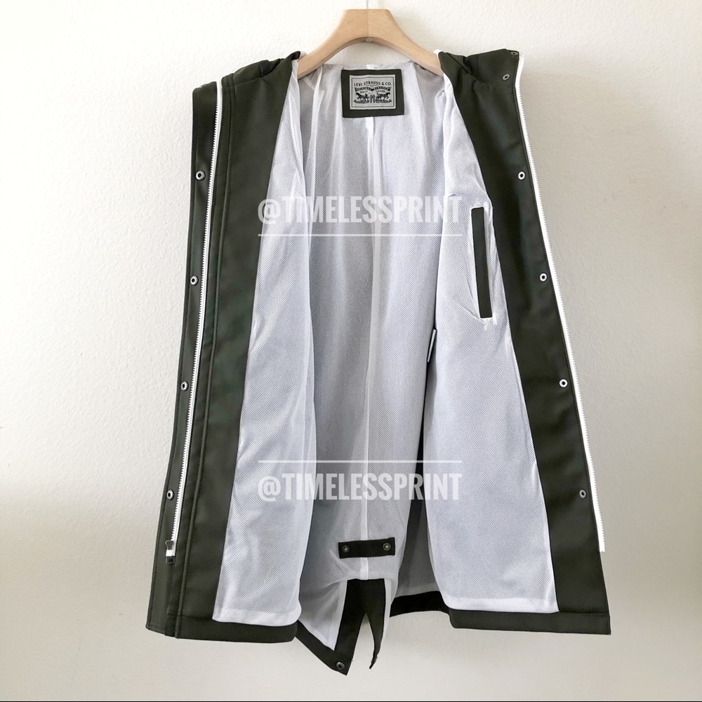 Green Levi’s Water Repellent Hooded Parka - Picture 5 of 5